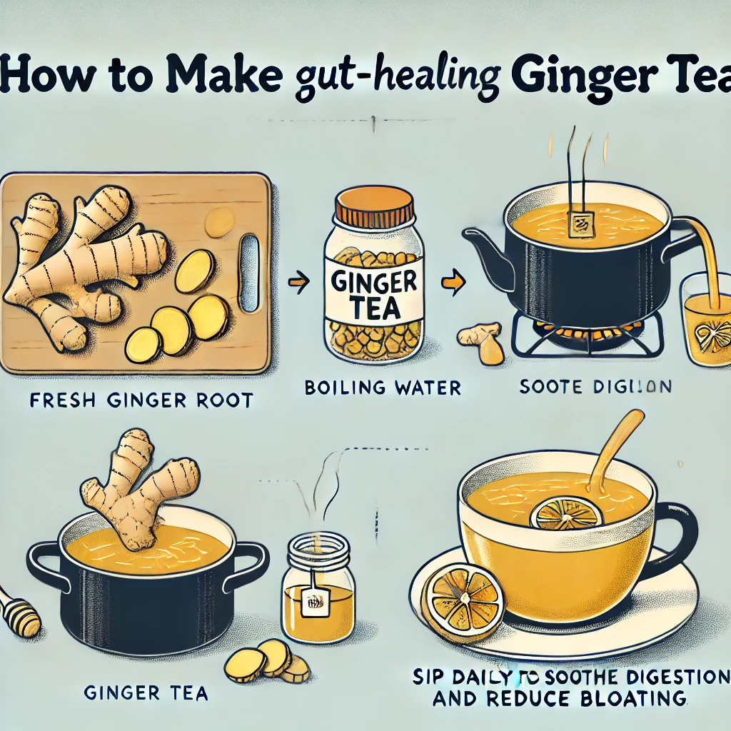How to Make Gut-Healing Ginger Tea.