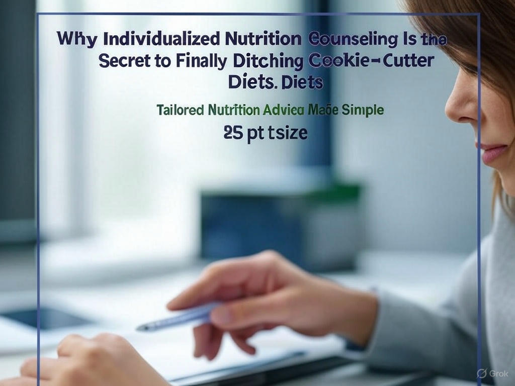 Why Individualized Nutrition Counseling Is the Secret to Finally Ditching Cookie-Cutter Diets Individualized nutrition counseling