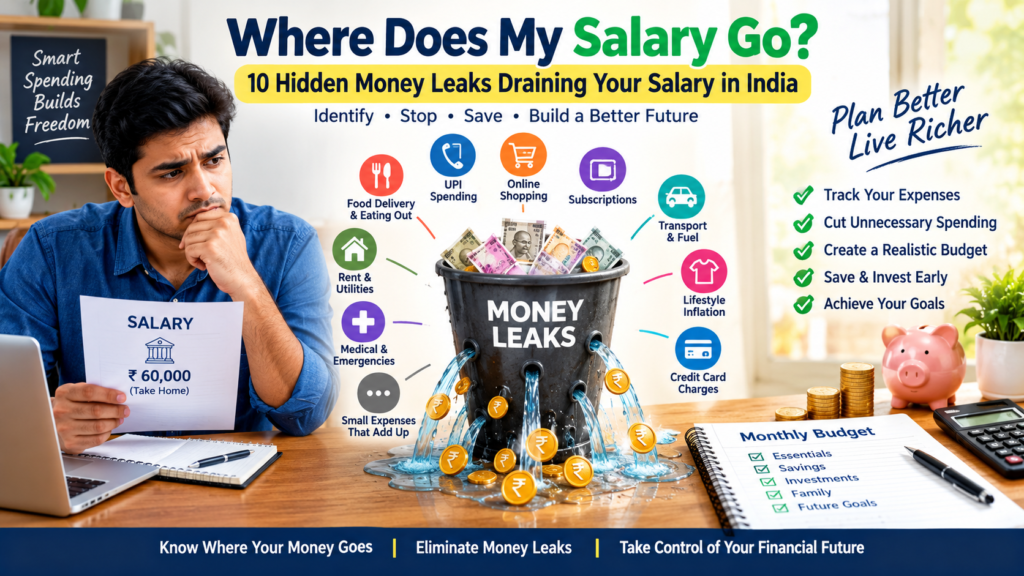 Where Does My Salary Go? 10 Hidden Money Leaks Draining Your Salary in India Where Does Your Salary Go